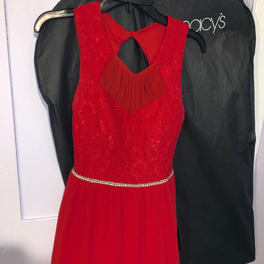 Size 5 red semi formal dress